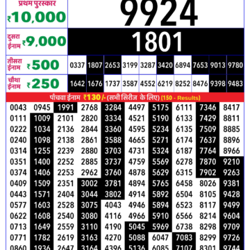 Rajshree Lottery Result Today 4 PM – 18 January 2026