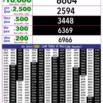 Rajshree 10 Lottery Result 5:40 PM Dated 28 June 2026