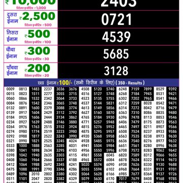Rajshree 10 Lottery Result 5:40 PM Dated 04 July 2026