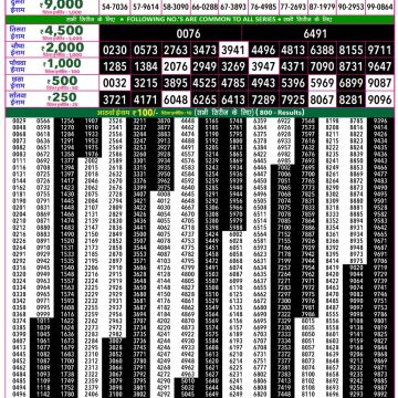 Rajshree 50 Weekly Lottery Result 7:30 PM Dated 11 July 2026