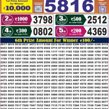 Labh Laxmi Lottery Result 4 PM Dated 05 July 2026
