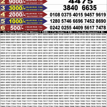 Punjab State Lottery Dear 50 Result 6:30 PM Dated 03 August 2026