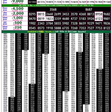 Rajshree 50 Weekly Lottery Result 7:30 PM Dated 03 August 2026