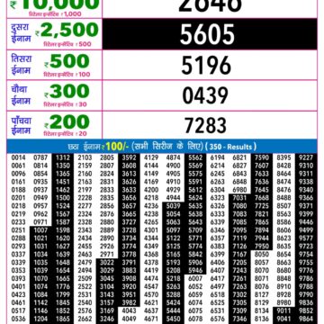 Rajshree Night Lottery Result 9 PM Dated 03 August 2026