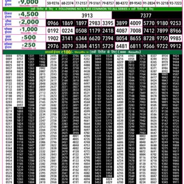 Rajshree 50 Weekly Lottery Result 7:30 PM Dated 10 August 2026