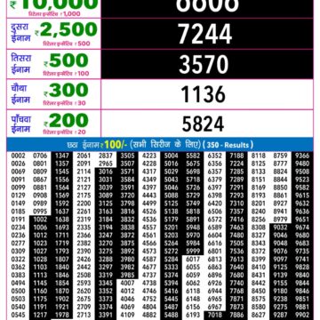 Rajshree Night Lottery Result 9 PM Dated 10 August 2026