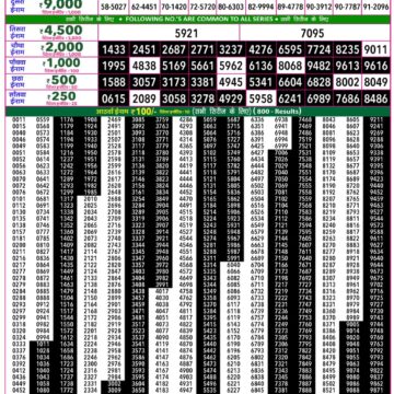 Rajshree 50 Weekly Lottery Result 7:30 PM Dated 31 August 2026