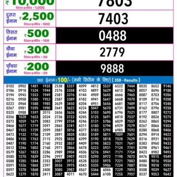 Rajshree Night Lottery Result 9 PM Dated 13 August 2026