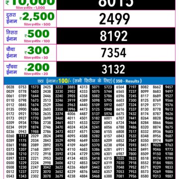 Rajshree Night Lottery Result 9 PM Dated 14 September 2026