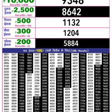 Rajshree 10 Lottery Result 5:40 PM Dated 17 October 2026