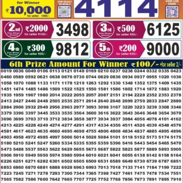 Labh Laxmi Lottery Result 4 PM Dated 01 October 2026